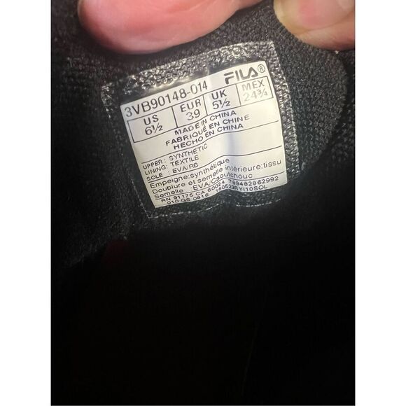 FILA   Boys Mb Black & White, Sz 6.5 3VB90148-014 - Picture 8 of 8